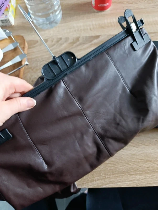 Legging de cuero sintético marrón XS - cintura alta - efecto cuero – photo 7